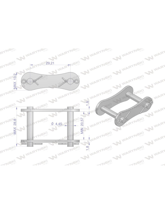 ZAMEK S32 ŁAŃCUCHA
W-ZS32
Zamek łańcucha S32 Waryński ( sprzedawane po 5 )
