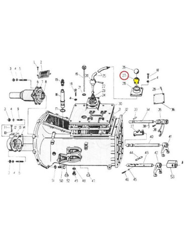 Osłona 50011570
dźwigni zmiany biegów

AR020027 2