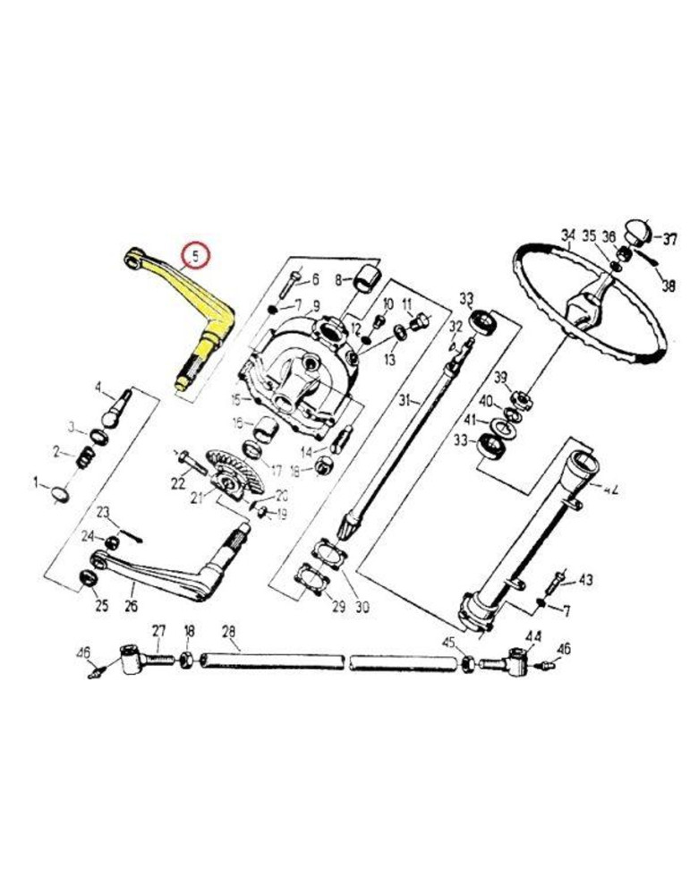Ramię 50016043
prawe ukł. kier.(nacięcie na dole)