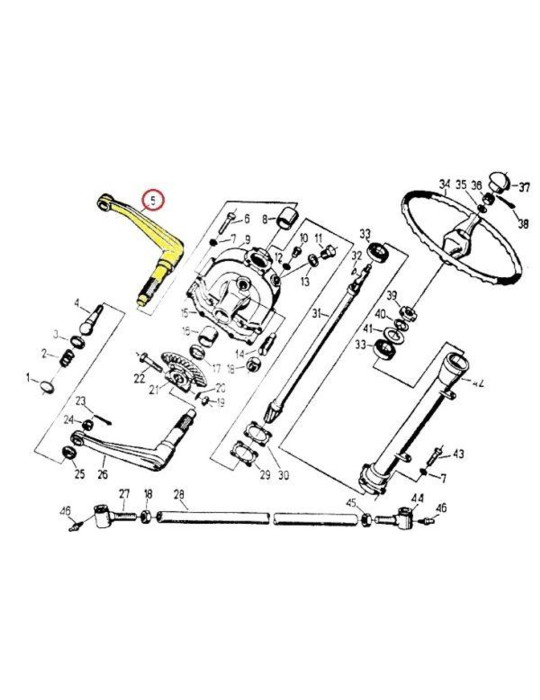 Ramię 50016043
prawe ukł. kier.(nacięcie na dole)