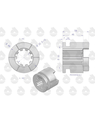 Sprzęgło blokady URSUS
50013400 2