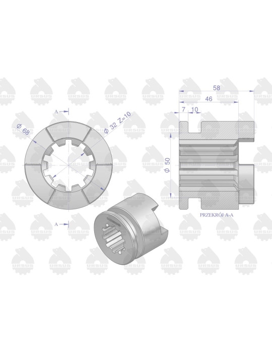 Sprzęgło blokady URSUS
50013400