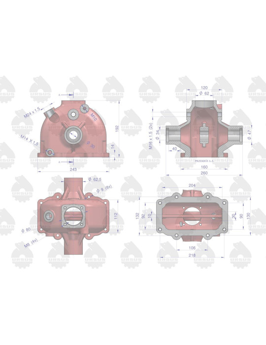 OBUDOWA KOLUMNY KIEROWNICZEJ URSUS
 42280012
mech.kierowniczego