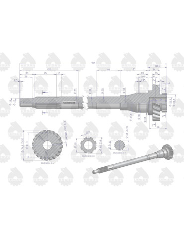 WAŁEK SPRZEGŁOWY STARY TYP
50011301  dobny frez długa piastka
 2
