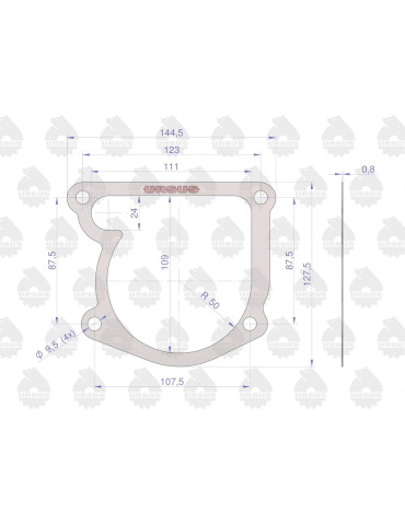 Uszczelka 50506130
pompy wodnej
950613

