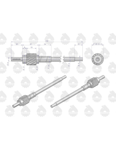 KOŁO NAPĘDU LICZNIKA 50011752 C-330
wałek mtg