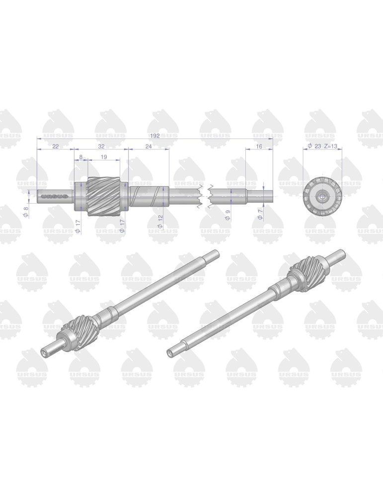 KOŁO NAPĘDU LICZNIKA 50011752 C-330
wałek mtg