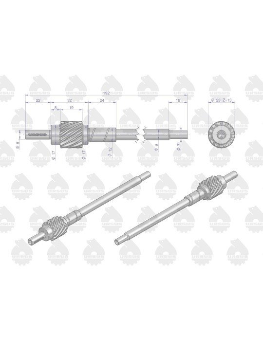 KOŁO NAPĘDU LICZNIKA 50011752 C-330
wałek mtg