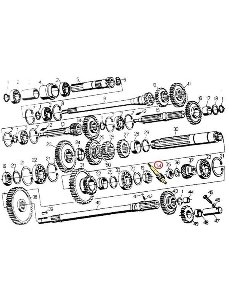 KOŁO NAPĘDU LICZNIKA 50011752 C-330
wałek mtg