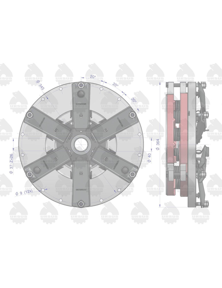 SPRZĘGŁO KPL. NOWY TYP C-330
6 łapek 9 sprężyn
 42213110 KPL.
nowy typ