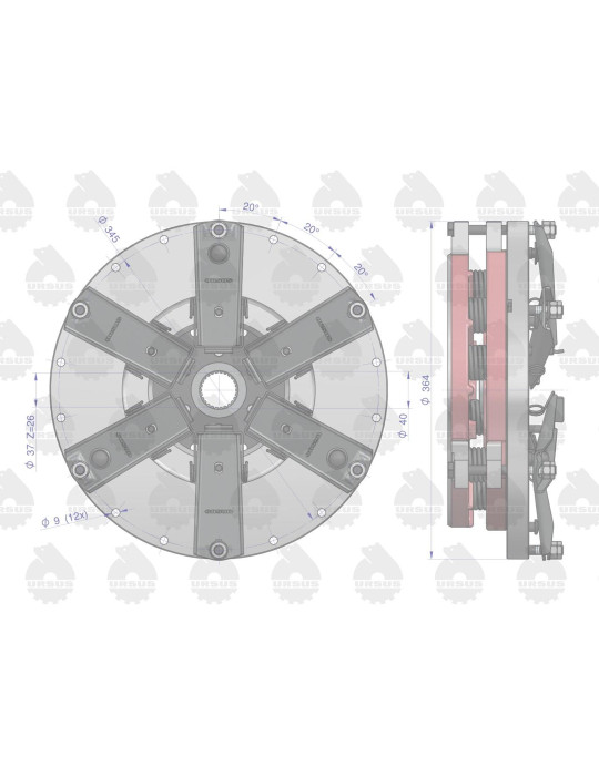 SPRZĘGŁO KPL. NOWY TYP C-330
6 łapek 9 sprężyn
 42213110 KPL.
nowy typ