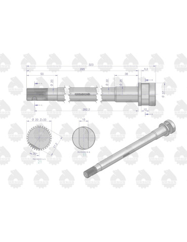WAŁEK 50019110 
rozpierak hamulca lewy
 2