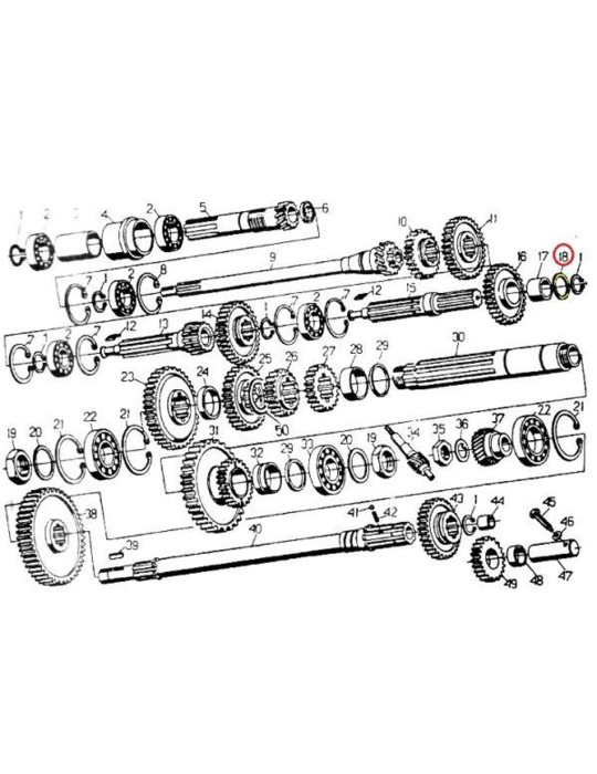 PIERŚCIEŃ 50011470
oporowy łożyska skrzynia c330