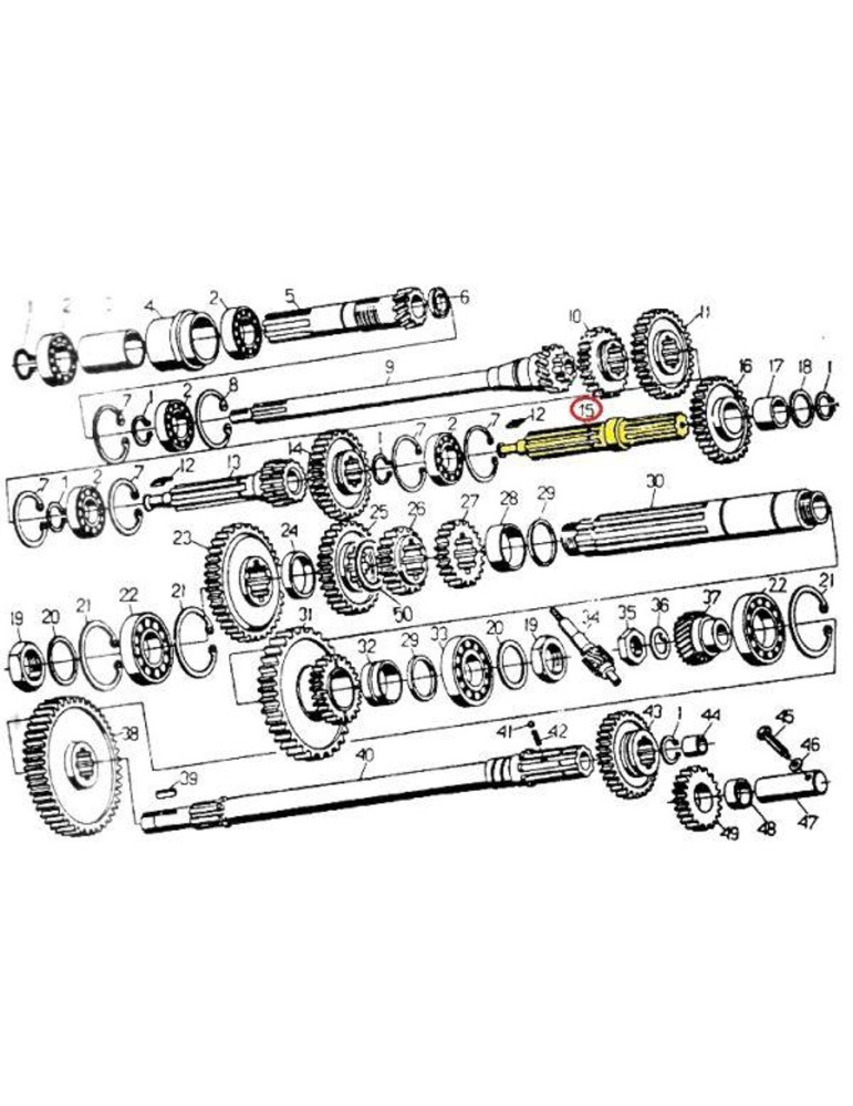 WAŁEK 50011320 REDKTORA C-330 OEM