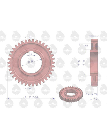 KOŁO POMPY OLEJOWEJ NA WAŁ 50001810
 2