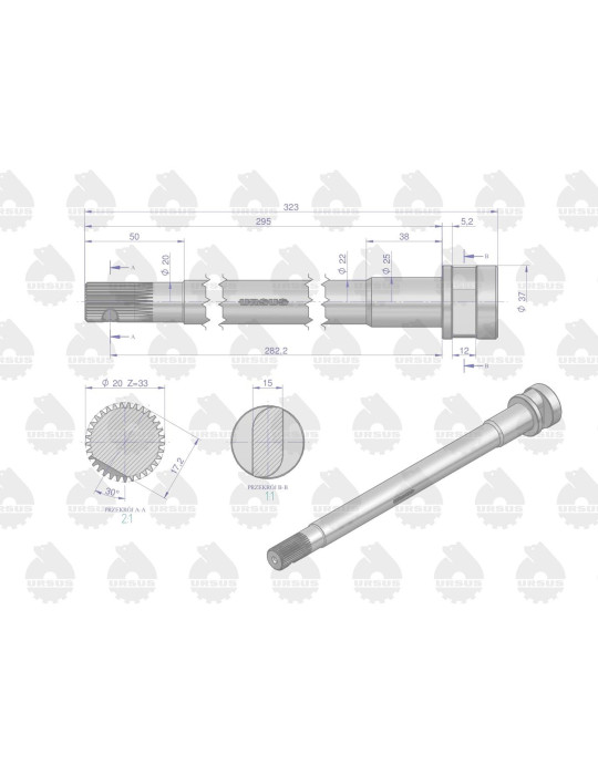 WAŁEK 50019120 ROZPIERAK PRAWY
