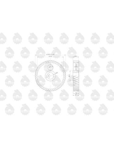 KOŁO 50002120 ROZRZĄDU PIASTA 26MM
50002120U 2