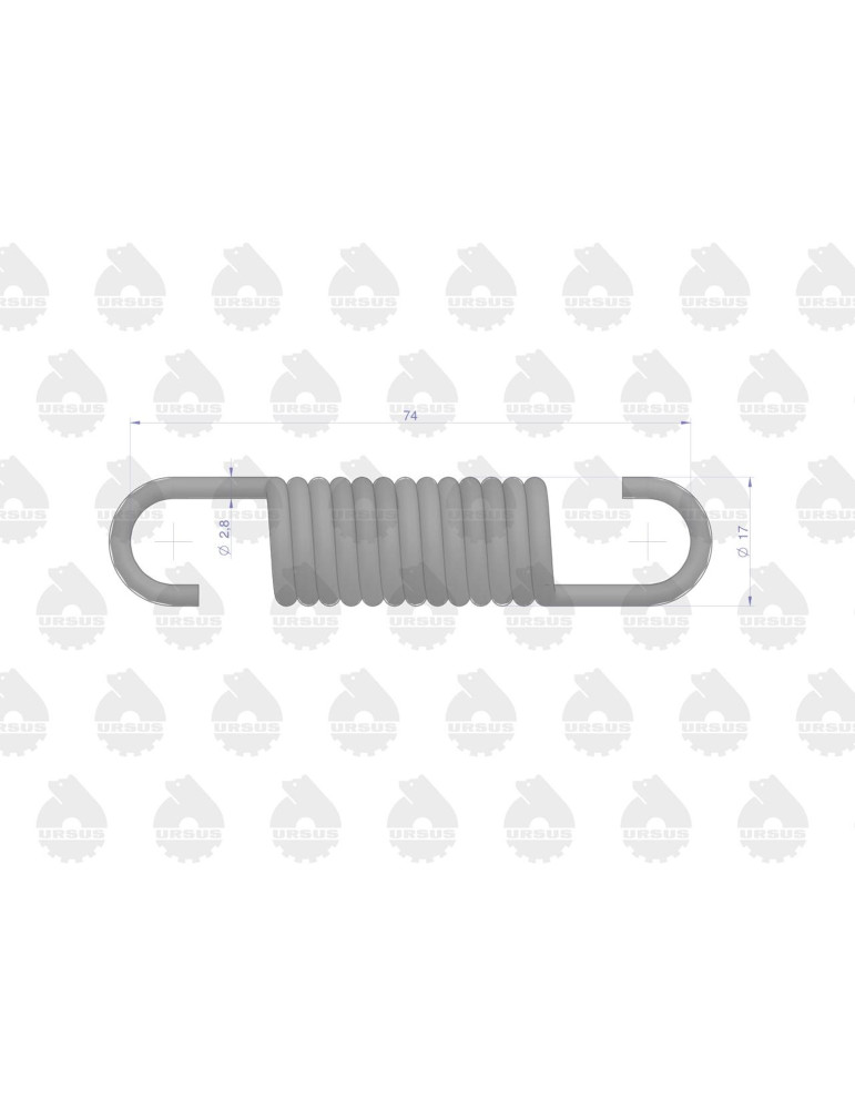 SPRĘŻYNA SZCZĘK HAM 
50019180