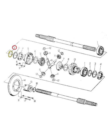 Podkładka 50013720
mech. różnicowego
 2