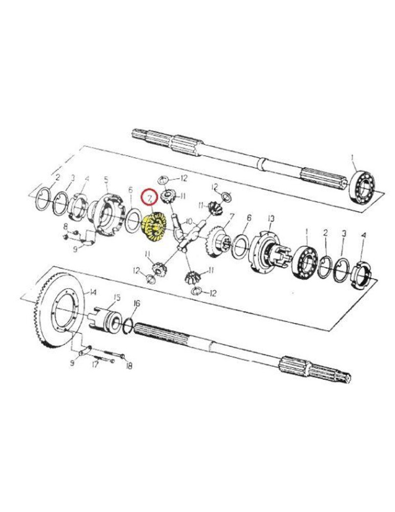 Koronka 50013120
mech. różnicowego
