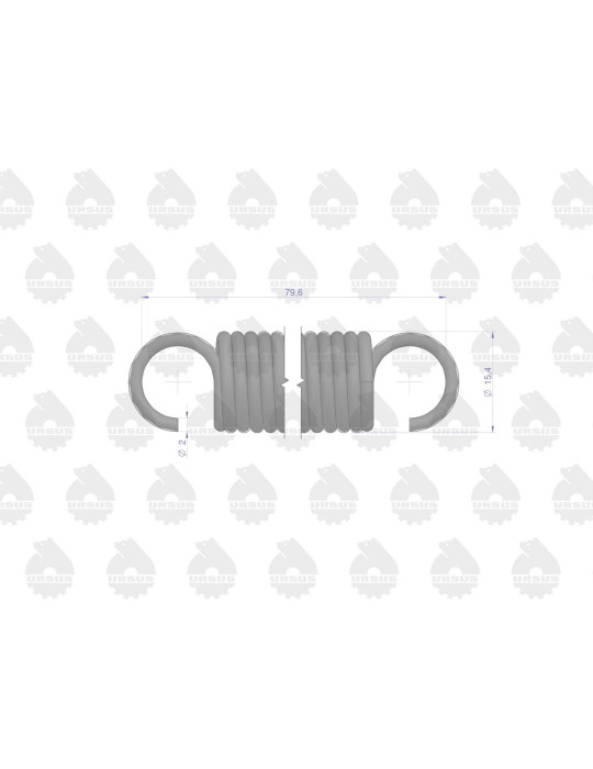 Sprężyna 50019670
tulei wyciskowej sprzęgła I PEDAŁU HAMULCA