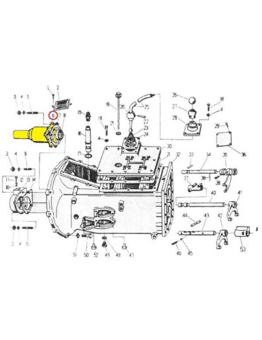 Pokrywa 50011030
łożyska wałka napęd./lufa/
 2