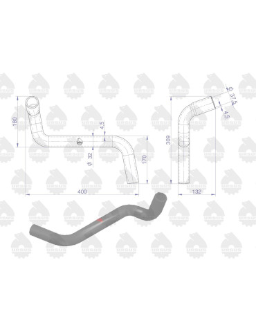 Przewód 50017063
ssący chłodnicy
50017062