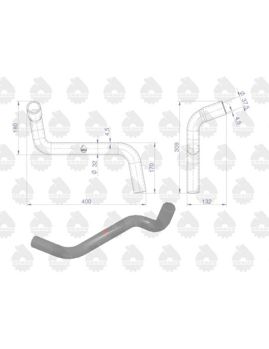 Przewód 50017063
ssący chłodnicy
50017062