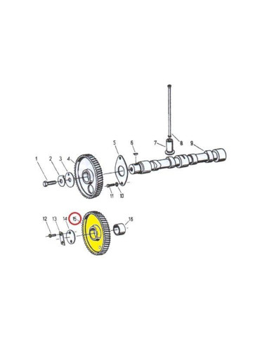 Koło 42040110
pośred.rozrządu  C-330 
50002060 2