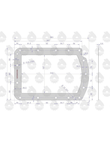 Uszczelka 50013050
korpusu tyl. mostu przednia
 2