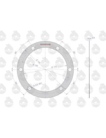 Uszczelka 50013330
mała zwolnicy
 2