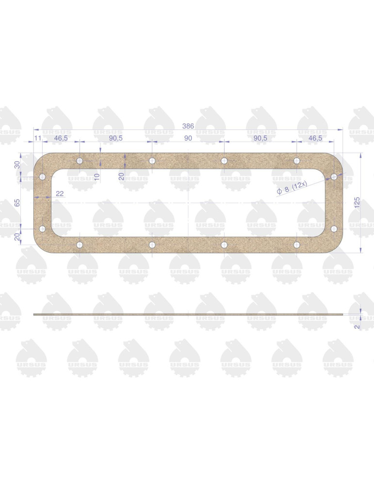 Uszczelka 50013350
uszcz. pokrywy dol. zwol.
