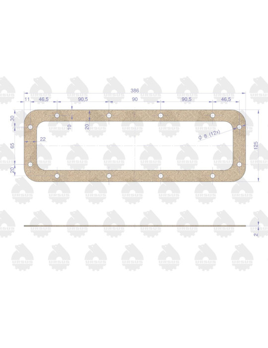 Uszczelka 50013350
uszcz. pokrywy dol. zwol.
