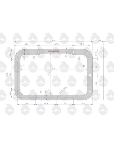 Uszczelka 50011070
pokrywy skrzyni biegów
