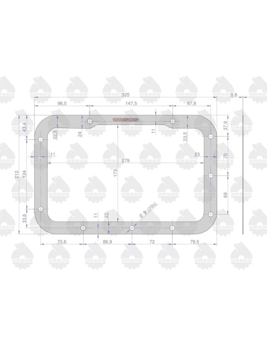 Uszczelka 50011070
pokrywy skrzyni biegów
