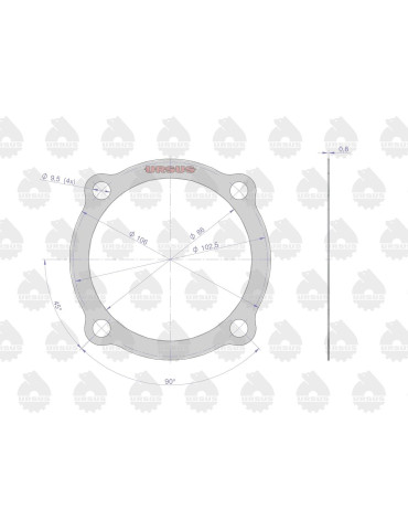 Uszczelka 50011090
pokrywki tyln. mostu
 2