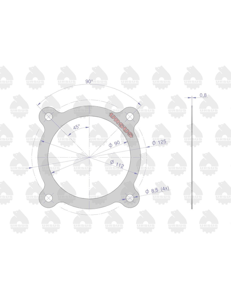 Uszczelka POKRYWA POKRYWA WAŁKA SPRZĘGŁOWEGO
50011270   lufa
pokrywy łożyska wałka napęd.
