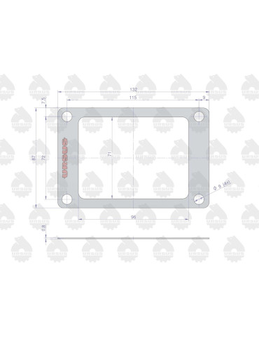 Uszczelka 50013470
uszczelka pokrywy mech.blokującego
 2