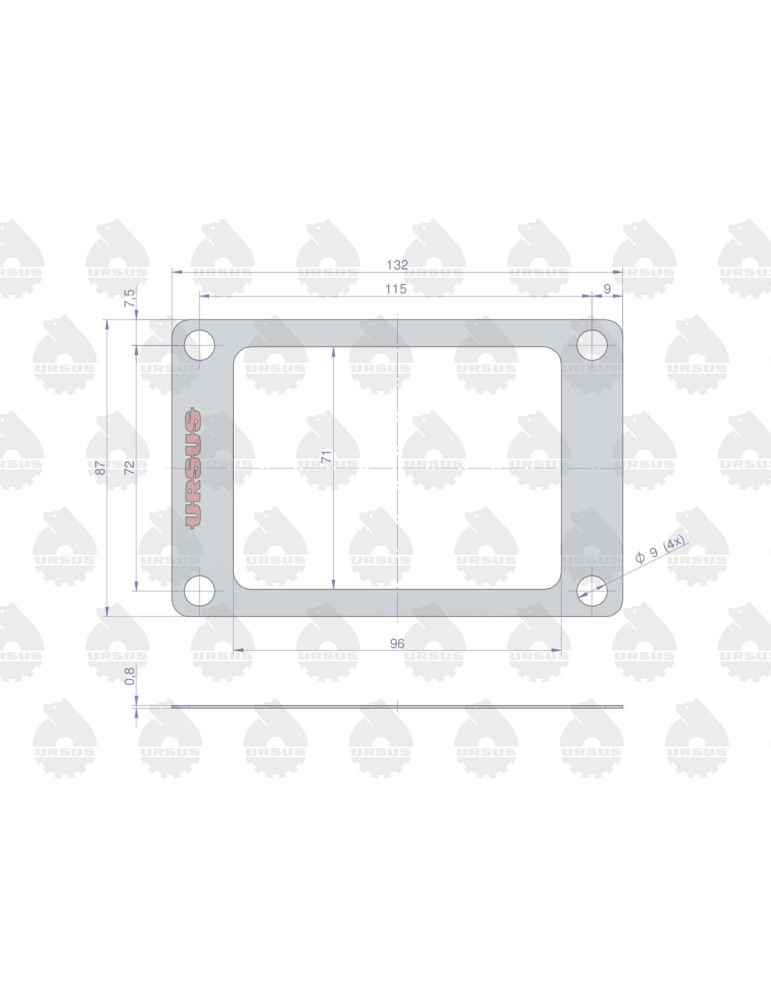 Uszczelka 50013470
uszczelka pokrywy mech.blokującego
