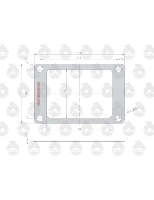Uszczelka 50013470
uszczelka pokrywy mech.blokującego
