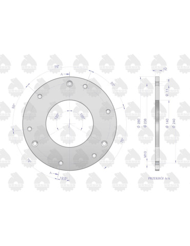 TARCZA 50010021 DOCISKU SPRZĘGŁA ST
Tarcza dociskowa sprzęgła gładka stary typ C-330 ORYGINAŁ URSUS 2