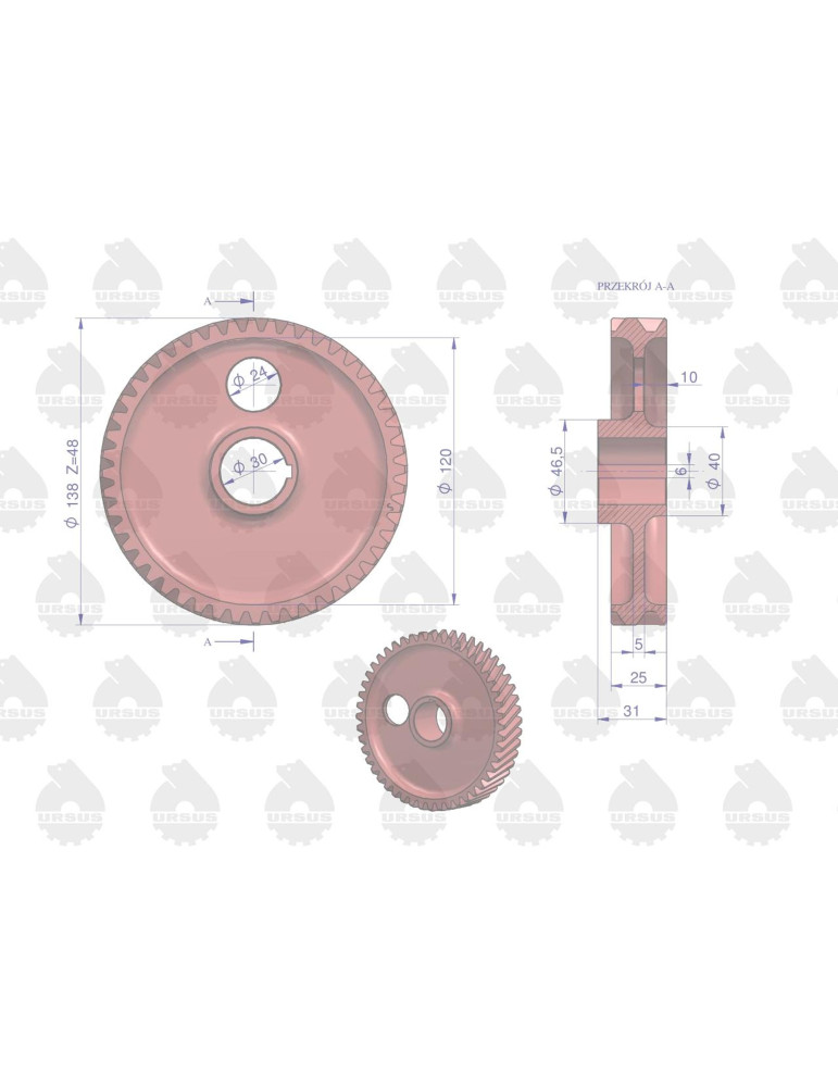 Koło 50002122
PIASTA 31MM
rozrządu /na wałek rozrządu/
