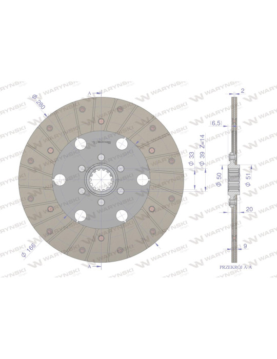 TARCZA SPRZĘGŁA T-25 
2521025A
T25
