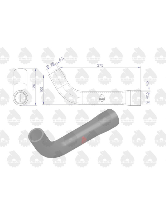 Przewód 80013093 
zamawiac tylko 80013093
86013023
kolano krótsze