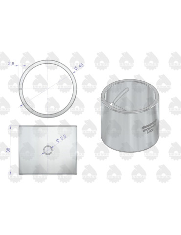 TUL 40X45X38
TUL 80003046 KORBOWODOWA
Tulejka 80003046
korbowodowa 2