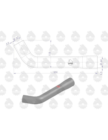Przewód 80013004
kolano długie górne do chłod.
AR 163107
 2