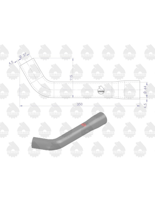 Przewód 80013004
kolano długie górne do chłod.
AR 163107
