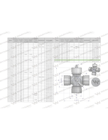 KRZYŻAK 38X106 
88170049  W7138106
wału przed. napędu 38/106
67453082
84174059 2