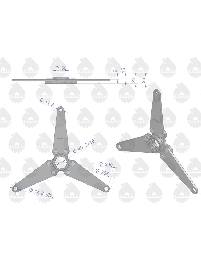 Piasta 80021060
WOM 16 frezów
