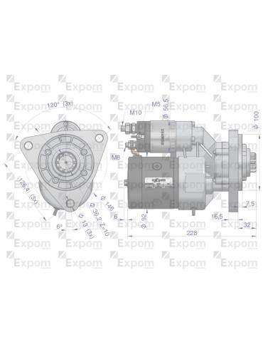 ROZRUSZNIK T25 MTZ 12V Z RED. EXPOM
9142780EX 2